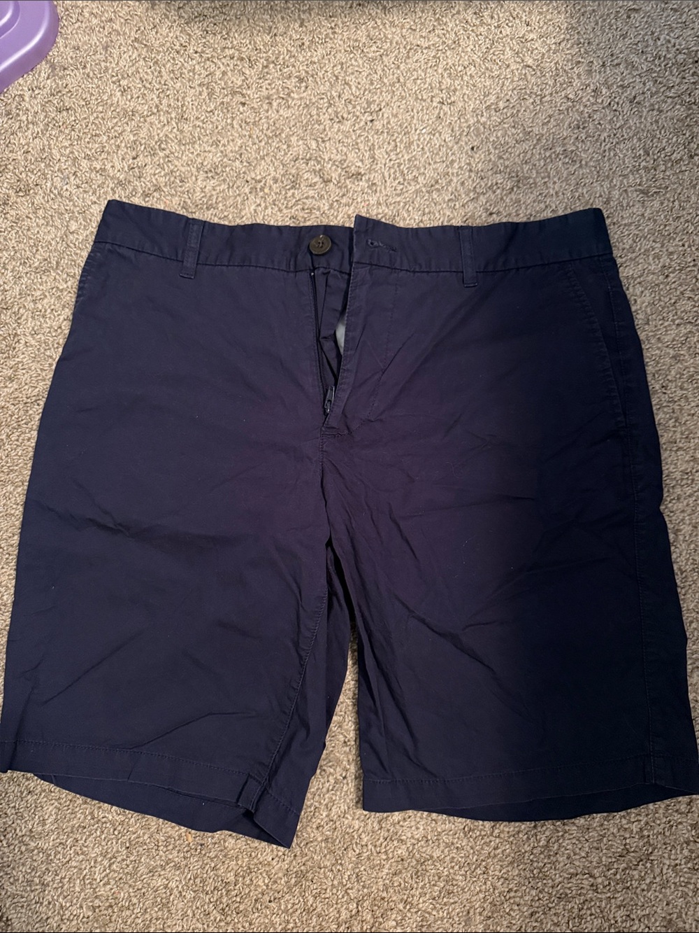 2/$25 Men's Navy Blue Casual Shorts
